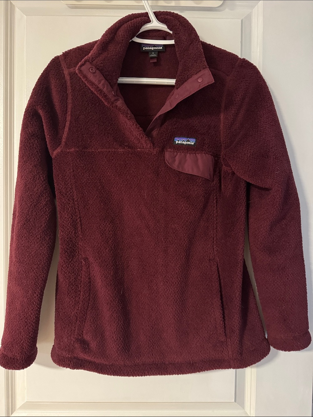 Patagonia Burgundy Re-Tools Snap-Quarter Fleece Pullover